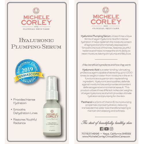Learn Why Hyaluronic Plumping Serum Got Nominated Marketing Materials